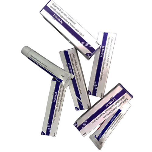 Dermicin Cream – Ketocanazole 2% + Clobetasol Propionate 0.05% + Gentamicin Sulphate 0.10% + Tolnaftate1.0% + Lodochlorhydroroxyquinoline 1.0% | Nexbon Lifesciences