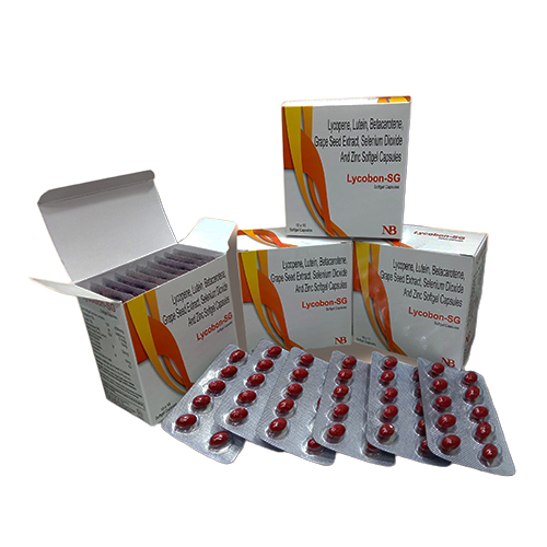 Lycobon-SG Softgel Cap – Lycopene(6%) 2mg + Vitamin E Acetate 5mg + Copper Sulphate Pentahydrate 1mg + Chromium Picolinate 25mcg + Manganese 1mg + Ascorbic Acid 25mg  | Nexbon Lifesciences