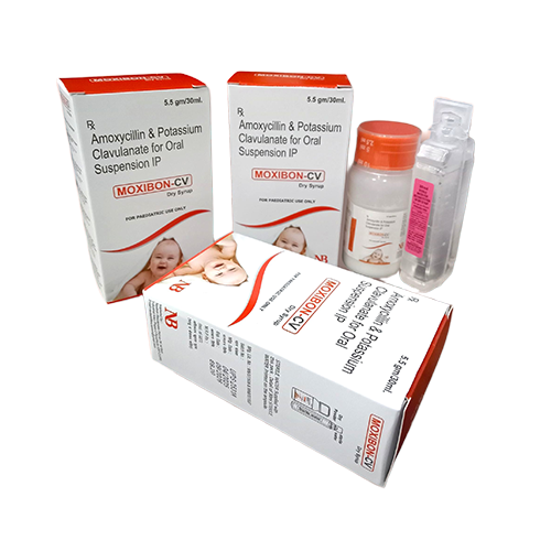 Moxibon-CV DS – Amoxycillin 400mg + Potassium Clavulanate 57mg/5.5gm Dry Syrup | Nexbon Lifesciences