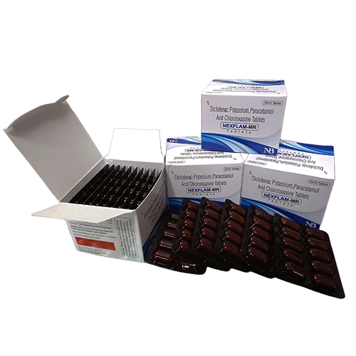 Nexflam-MR Tab – Diclofenac Potassium 50mg + Paracetamol 325mg + Chlorozoxazone 250mg | Nexbon Lifesciences