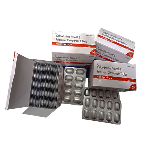 Nexopod-CV Tab – Cefpodoxime Proxetil 200mg + Clavulanate 125mg | Nexbon Lifesciences