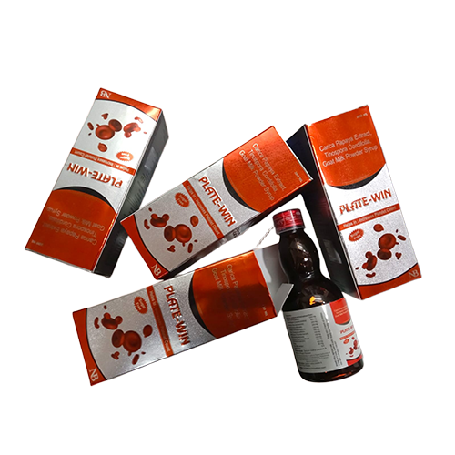 Plate-Win Syp – Carica Papaya Extract + Tinospora Cordifolia + Goat Milk Powder Syrup | Nexbon Lifesciences