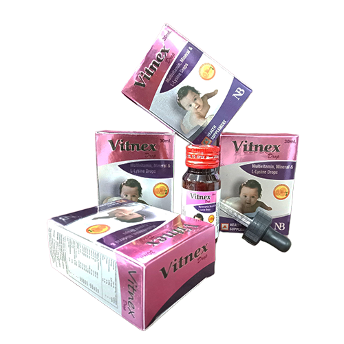 Vitnex Drops – Multivitamins & Minerals + L-Lysine  | Nexbon Lifesciences