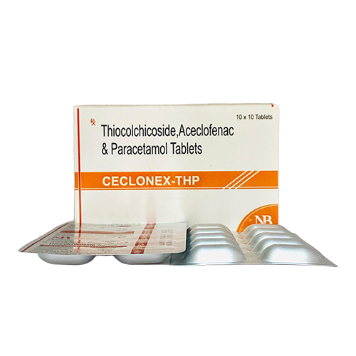 Ceclonex-THP Tab – Aceclofenac 100mg + Paracetamol 325mg + Thiocolchicoside 4mg | Nexbon Lifesciences