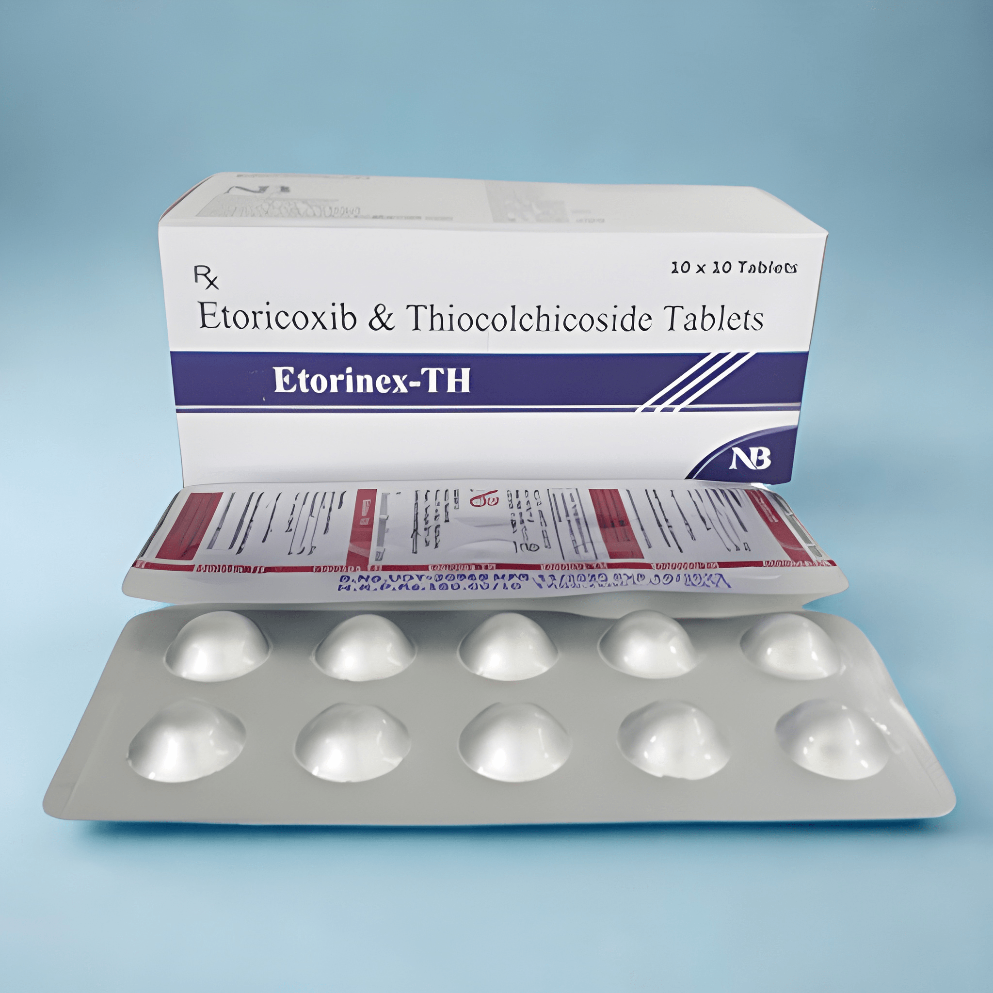 Etorinex-TH Tab – Etoricoxib IP 60mg + Thiocolchicoside IP 4mg | Nexbon Lifesciences