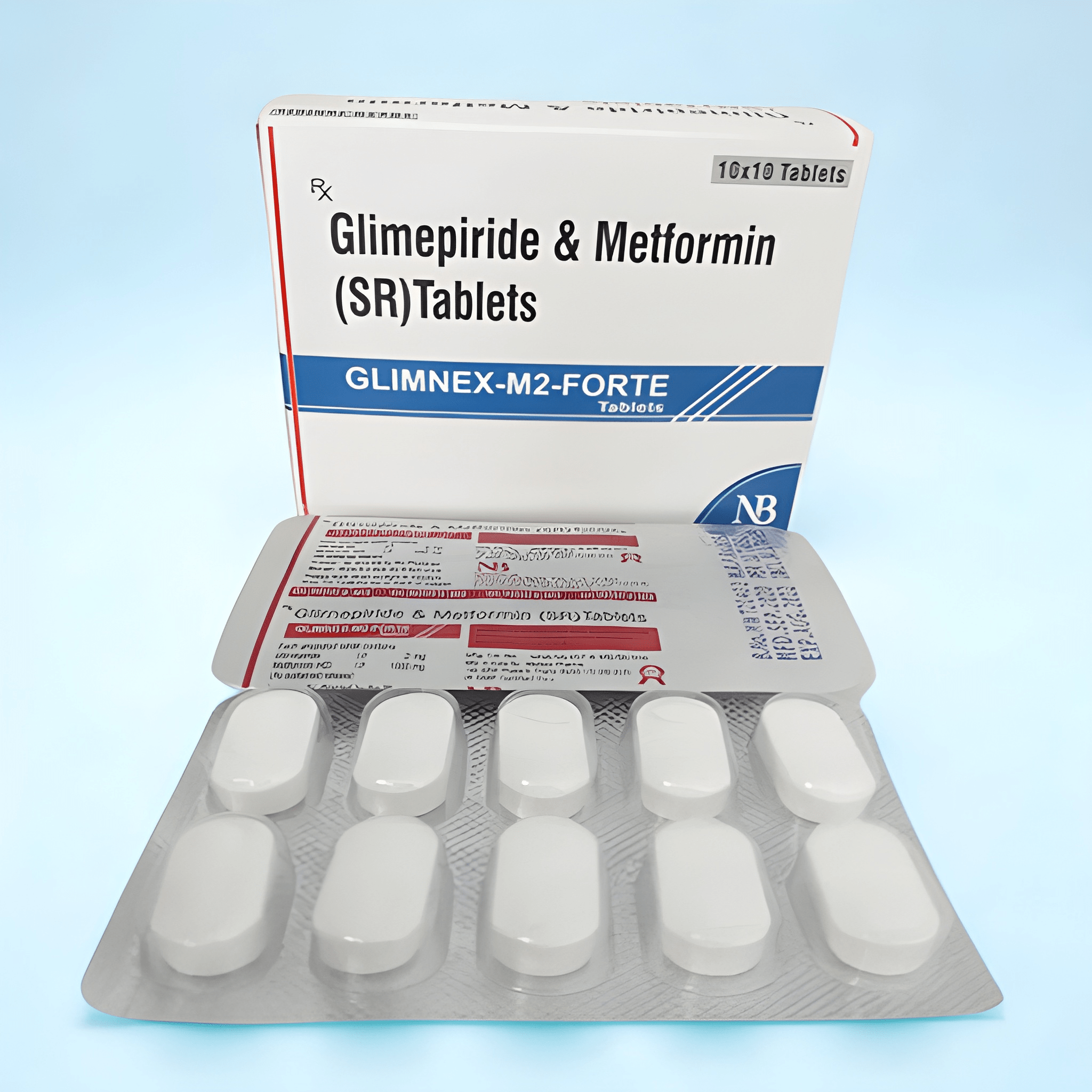 Glimnex-M2- Forte  Tab – Glimipride 2mg + Metformine 100mg (SR) | Nexbon Lifesciences