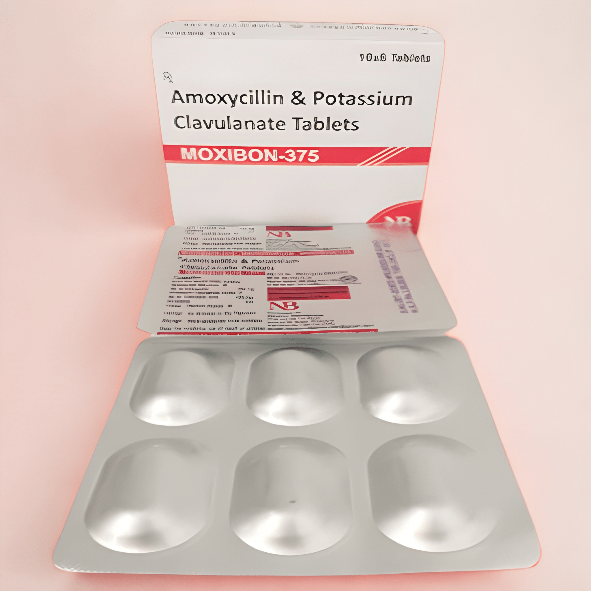 Moxibon-375 Tab – Amoxycillin 250mg + Clavulanate Potassium 125mg | Nexbon Lifesciences