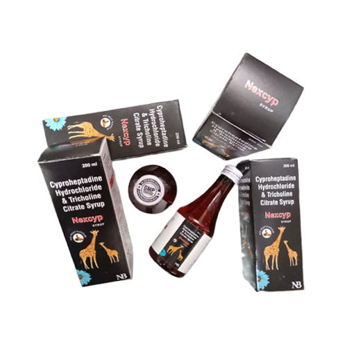 Nexcyp Syp – Cyproheptadine Hydrochloride 2mg + Tricholine Citrate 275mg | Nexbon Lifesciences
