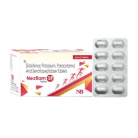 Nexflam-SP Tab – Diclofenac Potassium 50mg + Paracetamol 325 Mg + Serratiopeptidase 10mg | Nexbon Lifesciences