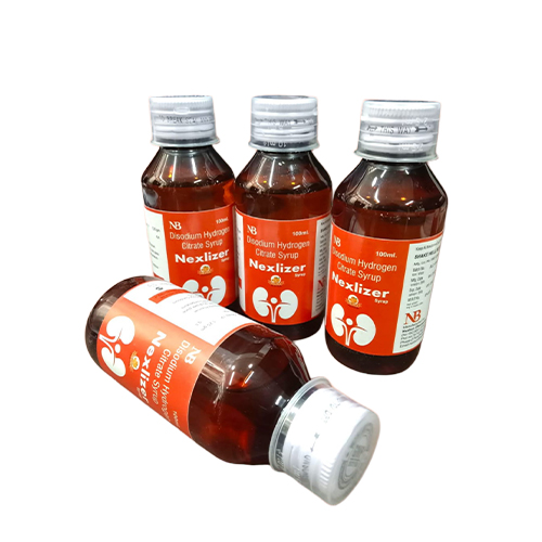 Nexlizer Syrup – Disodium Hydrogen Citrate 1.37gm/5ml (Urine Alkalizer) | Nexbon Lifesciences