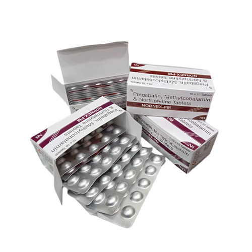 Nornex- PM – Norpryplin 10mg + Pregabalin 75mg + Methylcobalamin 1500mcg | Nexbon Lifesciences