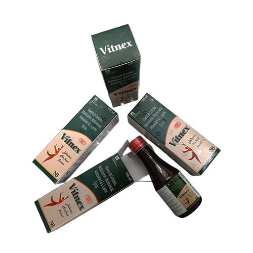 Vitnex Syp – Zinc Sulphate 22.2mg + Nicotinamide 7.5mg + Lysine Hcl 5mg + D-Panthenol 1.25mg + Thiamine Hcl 0.75mg + Riboflavine 0.75mg + Pyridoxine Hcl 0.5mg + Copper Sulphate 100mcg + Potassium Iodide 50mcg + Selenium  10mcg + Cyanocobalamin 0.5mcg + Vitamin A 1250iu 1250iu + Cholecalciferol 100iu + Vitamin-E 2.5iu/5ml | Nexbon Lifesciences