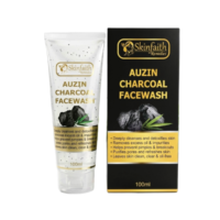 Auzin Charcoal Facewash – Activated Charcoal Aloe Vera Extract Vitamin E Glycerin Mild Cleansing Agents Purified Water | Nexbon Lifesciences