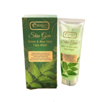 Skin Gem Neem & Aloe Vera Facewash – Neem Extract (Azadirachta indica) Aloe Vera Extract (Aloe barbadensis) Glycerin D-Panthenol (Pro-Vitamin B5) Allantoin Mild Cleansing Base (Sodium Laureth Sulfate & Cocamidopropyl Betaine) Purified Water Fragrance Preservatives | Nexbon Lifesciences